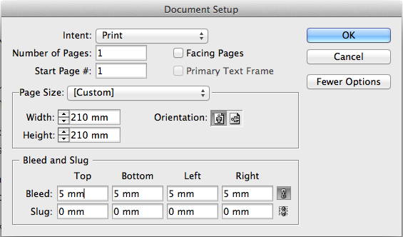 Setting bleed in InDesign