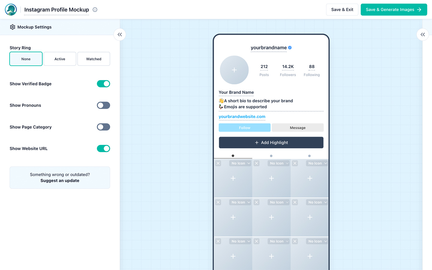 Build any social media mockup in seconds